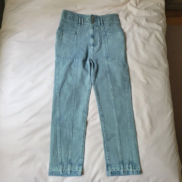 Isabel Marant Étoile - Tucson high-rise jeans in Celadon - Picture 4 of 4